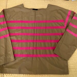 J.CREW Grosgrain Ribbon Striped Top